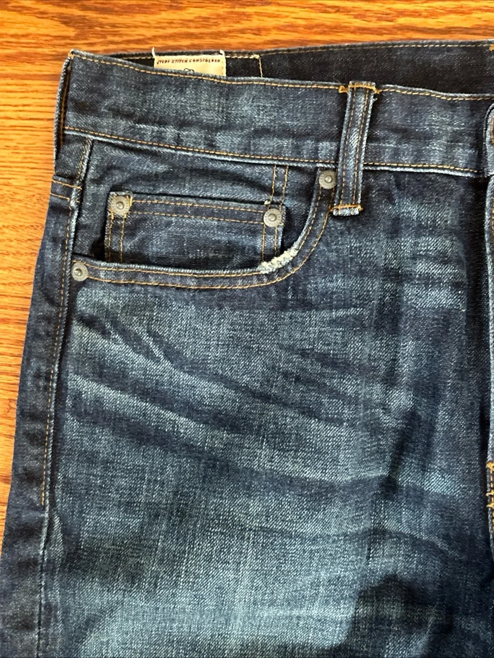 J. Crew Men's 770 Slim Straight Jeans 100% Japanese Cotton 33x32 unworn PERFECT